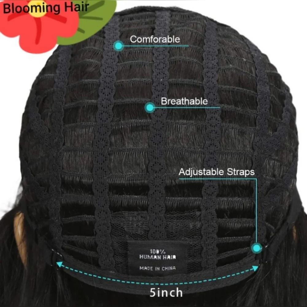 Blooming Hair 100% Human Hair Bang Wig